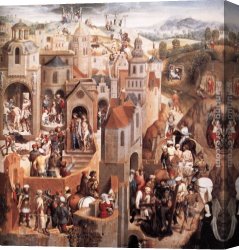 Memling Canvas Paintings - Scenes from the Passion of Christ [detail 2] by Hans Memling